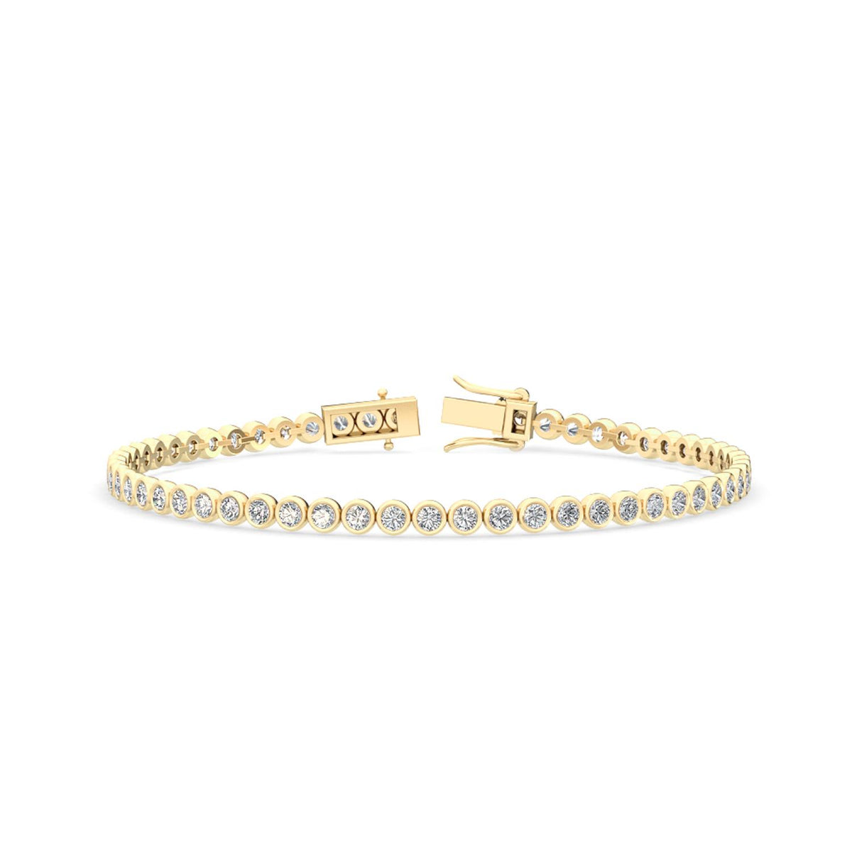 Yellow Gold / 3.11ct Lab Grown Diamond Tennis Bracelet
