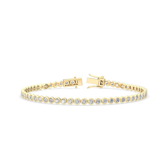 Yellow Gold / 3.11ct Lab Grown Diamond Tennis Bracelet