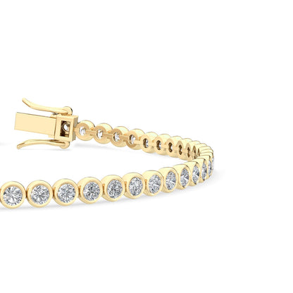 Yellow Gold / 3.11ct Lab Grown Diamond Tennis Bracelet