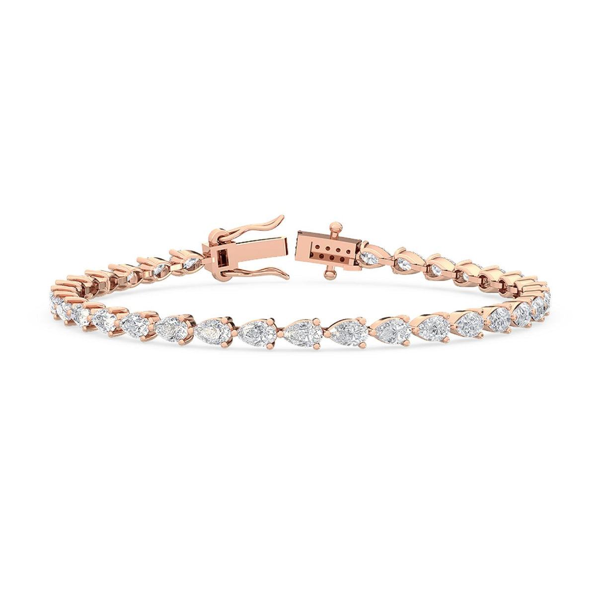 Rose Gold / 5.23ct Lab Grown Diamond Tennis Bracelet