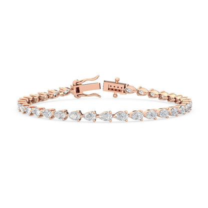 Rose Gold / 5.23ct Lab Grown Diamond Tennis Bracelet