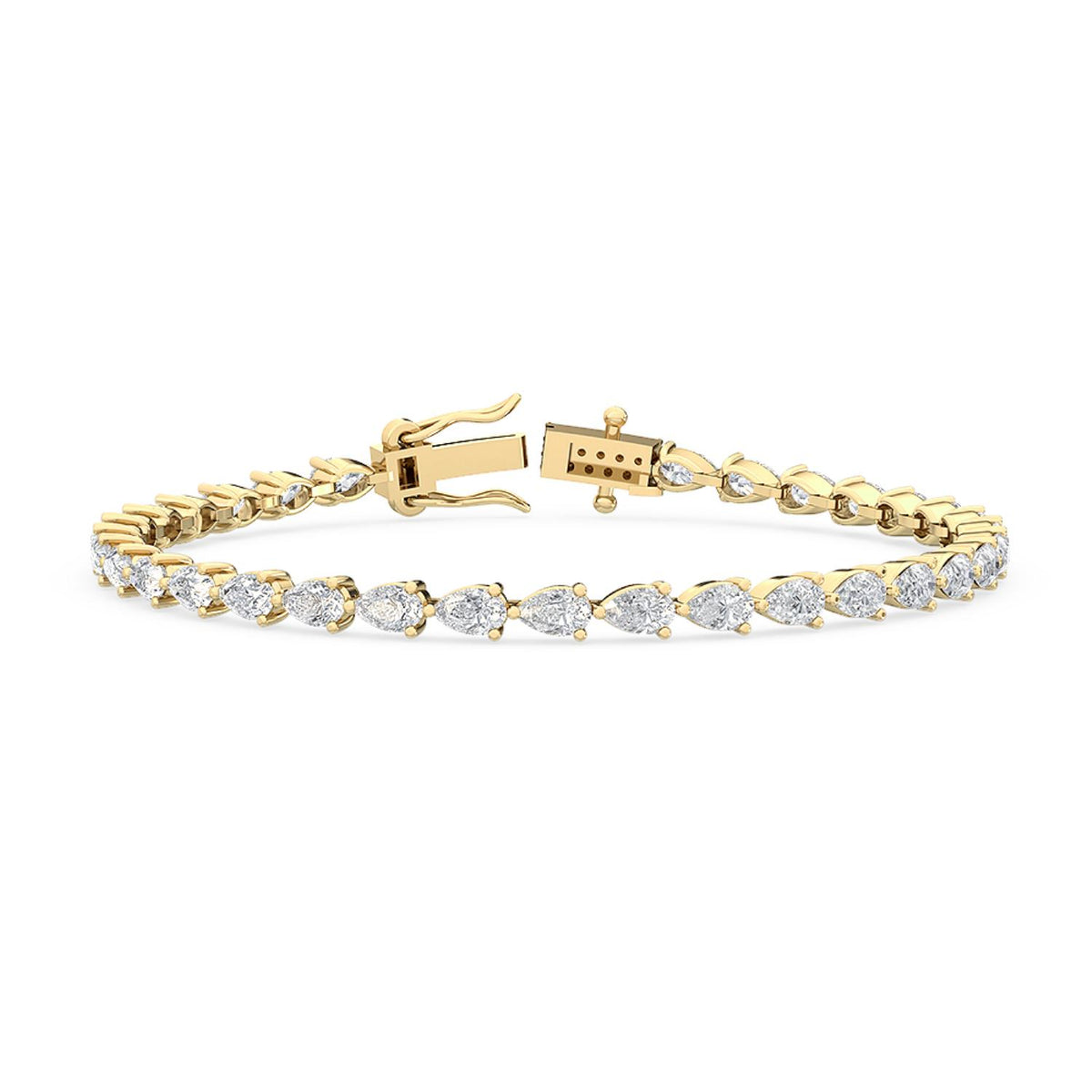 Yellow Gold / 5.23ct Lab Grown Diamond Tennis Bracelet
