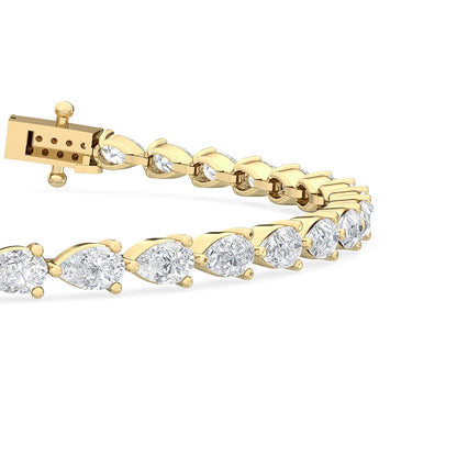 Yellow Gold / 5.23ct Lab Grown Diamond Tennis Bracelet