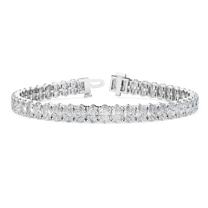White Gold / 12.00ct Lab Grown Diamond Tennis Bracelet