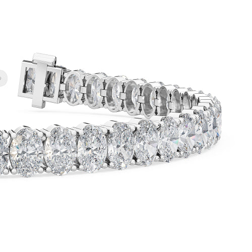 White Gold / 13.71ct Lab Grown Diamond Tennis Bracelet