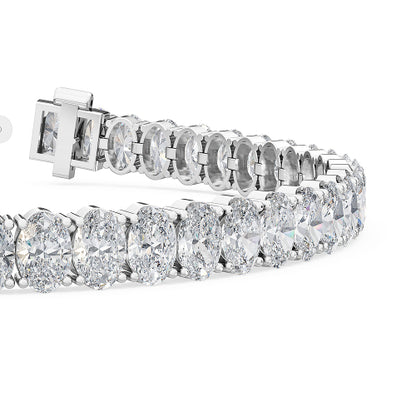 White Gold / 12.00ct Lab Grown Diamond Tennis Bracelet