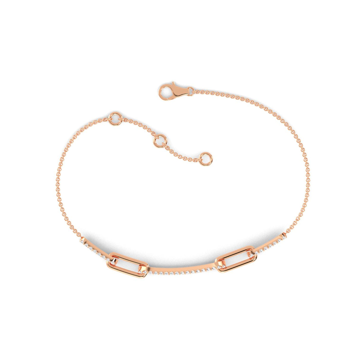 Rose Gold / 0.32ct Lab Grown Diamond Bracelet