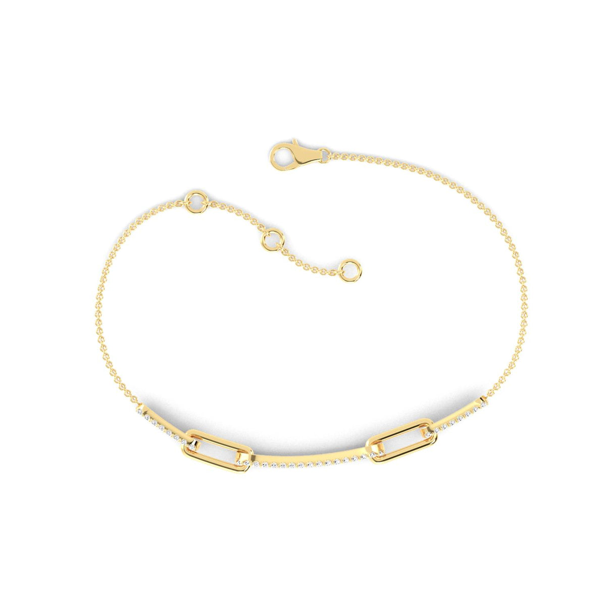 Yellow Gold / 0.32ct Lab Grown Diamond Bracelet