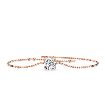 Rose Gold / 1.00ct Lab Grown Diamond Bracelet