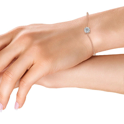 Rose Gold / 1.00ct Lab Grown Diamond Bracelet