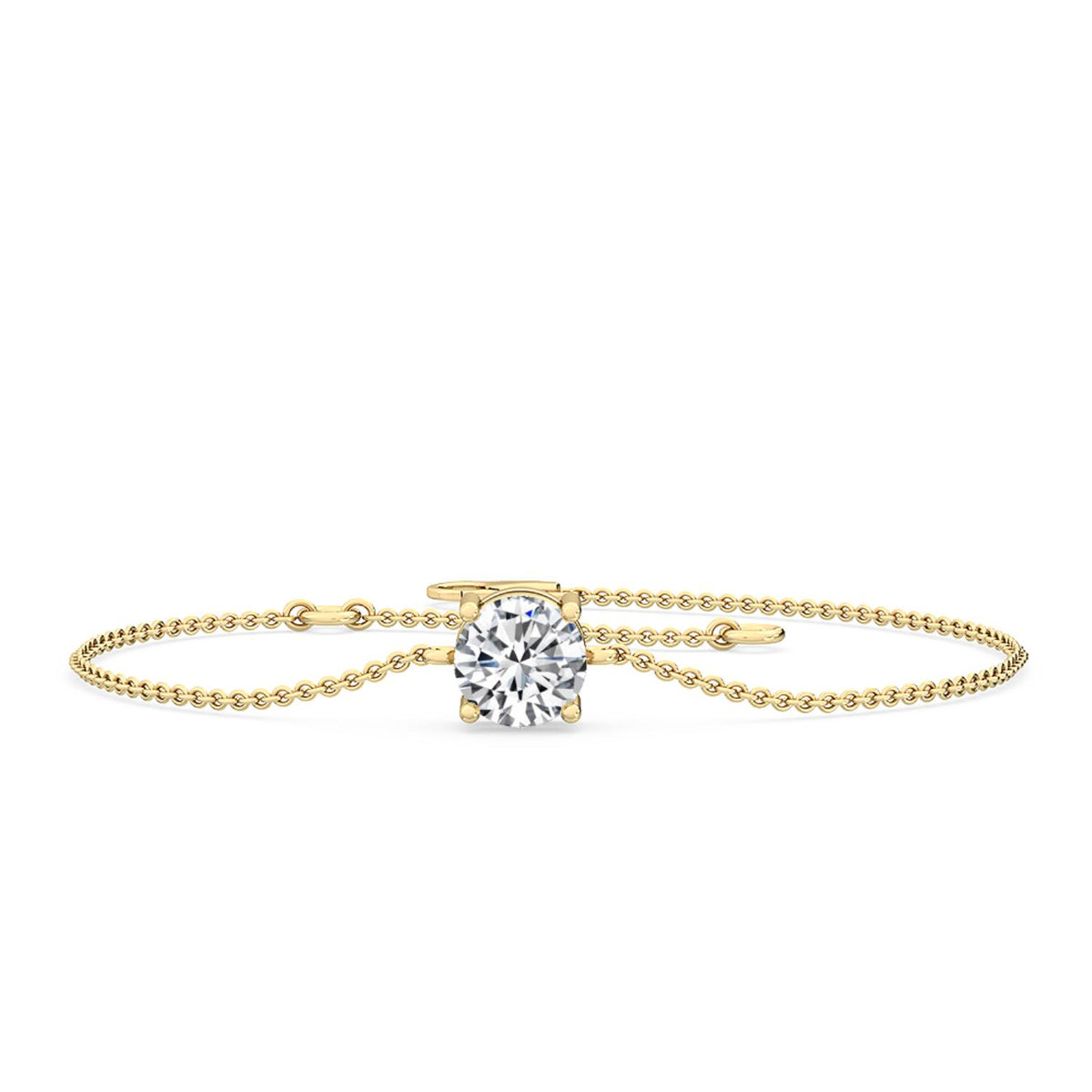 Yellow Gold / 1.00ct Lab Grown Diamond Bracelet
