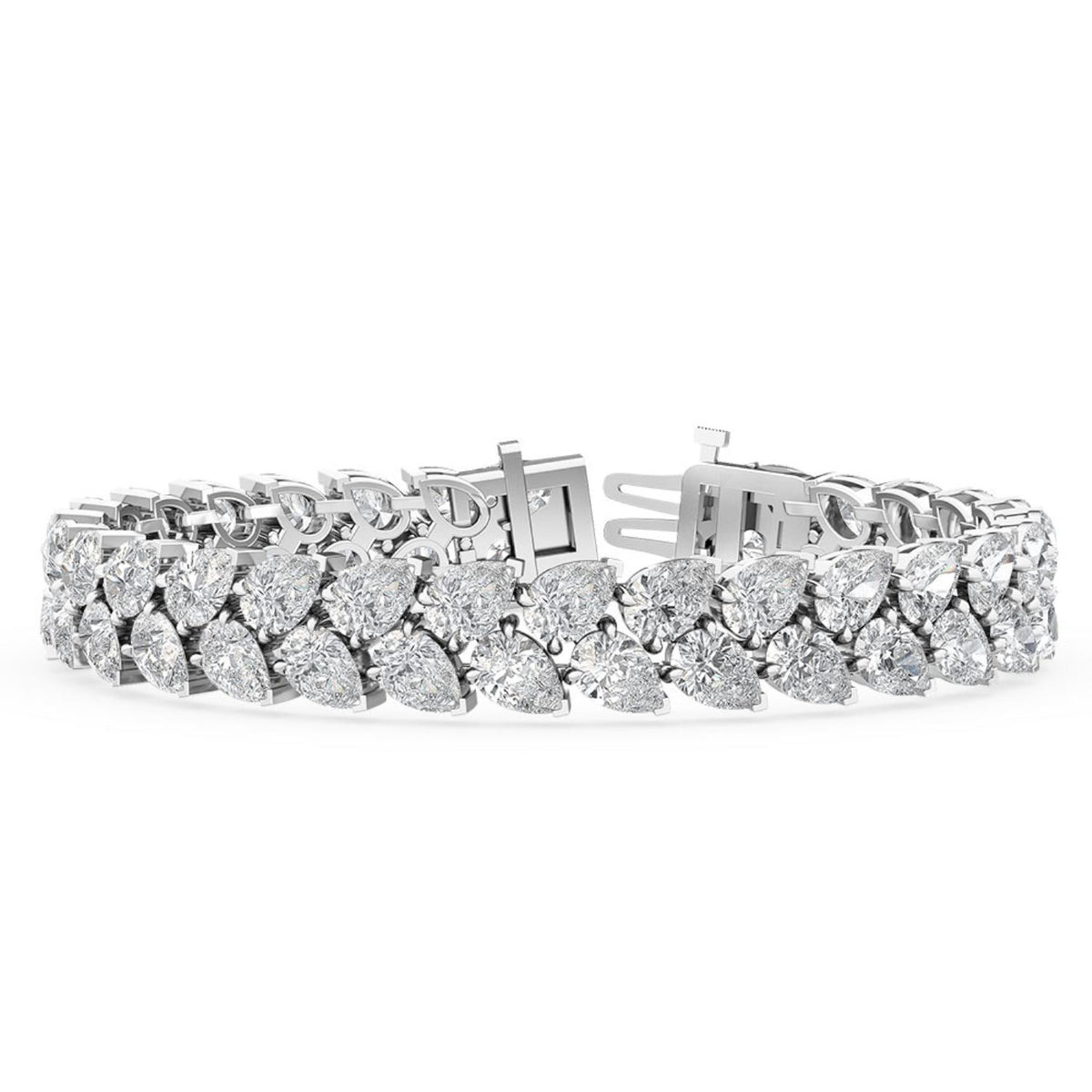White Gold / 22.87ct Lab Grown Diamond Tennis Bracelet