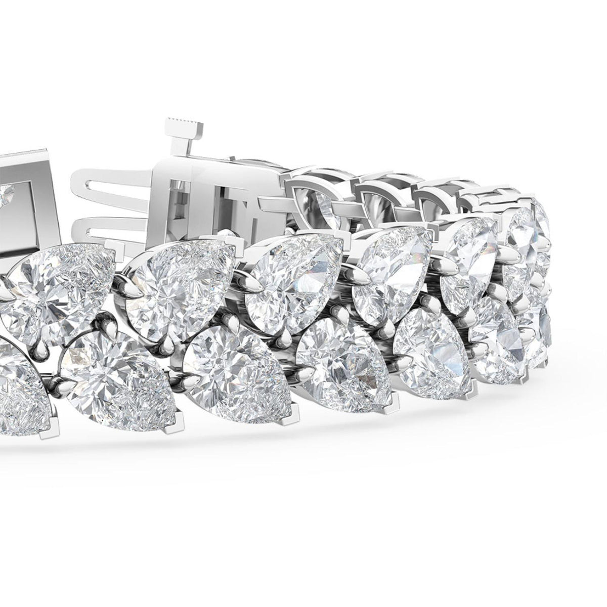 White Gold / 22.87ct Lab Grown Diamond Tennis Bracelet