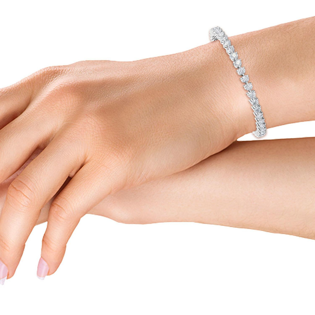 White Gold / 5.00ct Lab Grown Diamond Tennis Bracelet