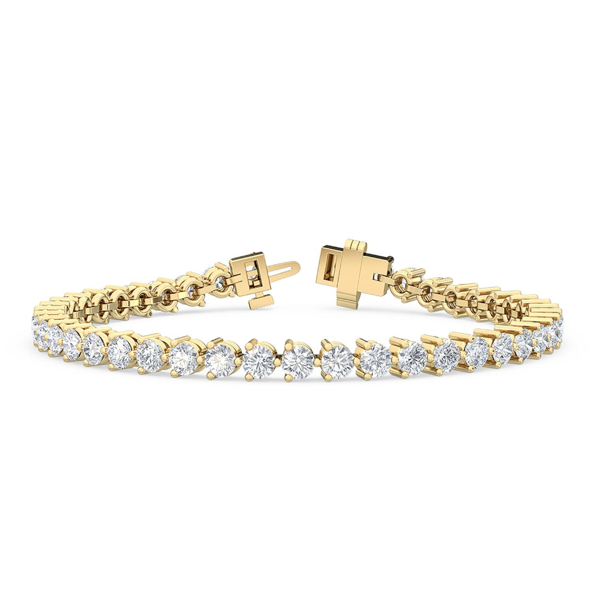 Yellow Gold / 5.00ct Lab Grown Diamond Tennis Bracelet