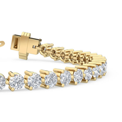 Yellow Gold / 5.00ct Lab Grown Diamond Tennis Bracelet