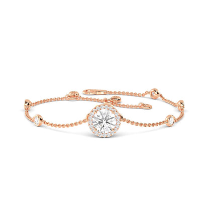 Rose Gold / 0.98ct Lab Grown Diamond Bracelet