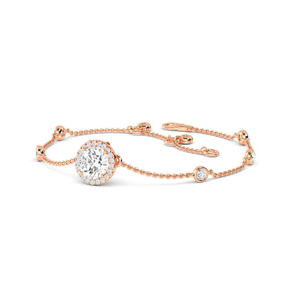 Rose Gold / 0.98ct Lab Grown Diamond Bracelet