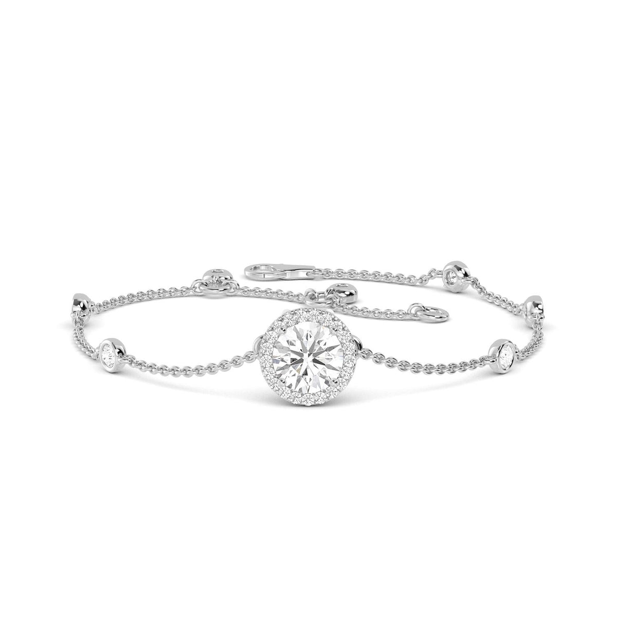 White Gold / 0.98ct Lab Grown Diamond Bracelet