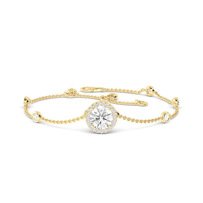 Yellow Gold / 0.98ct Lab Grown Diamond Bracelet