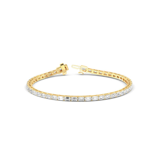 Yellow Gold / 5.18ct Lab Grown Diamond Tennis Bracelet