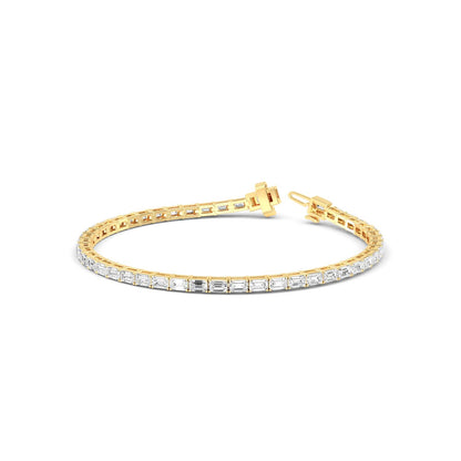 Yellow Gold / 5.18ct Lab Grown Diamond Tennis Bracelet