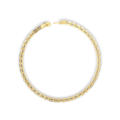 Yellow Gold / 5.18ct Lab Grown Diamond Tennis Bracelet