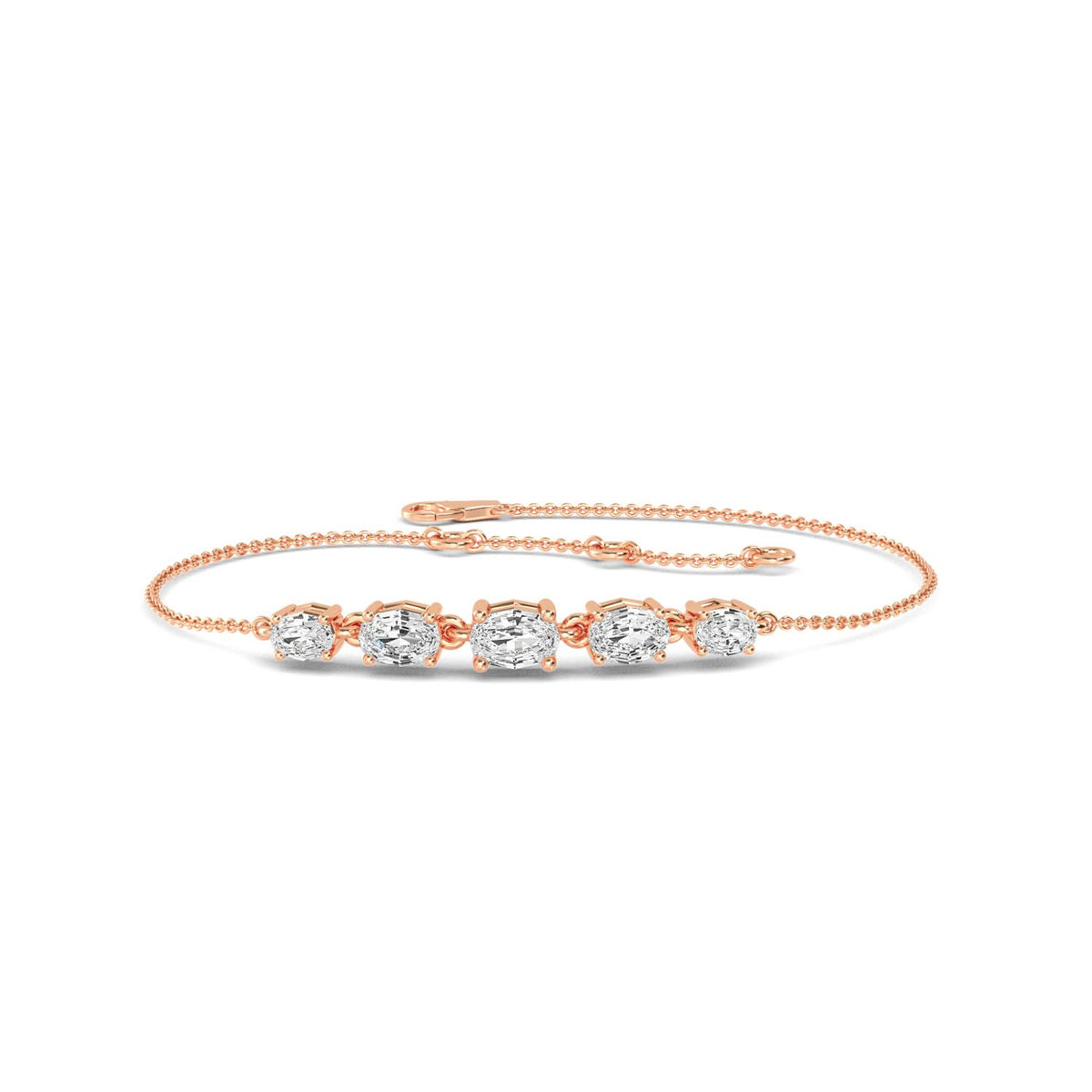 Rose Gold / 1.43ct Lab Grown Diamond Bracelet