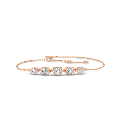Rose Gold / 1.43ct Lab Grown Diamond Bracelet