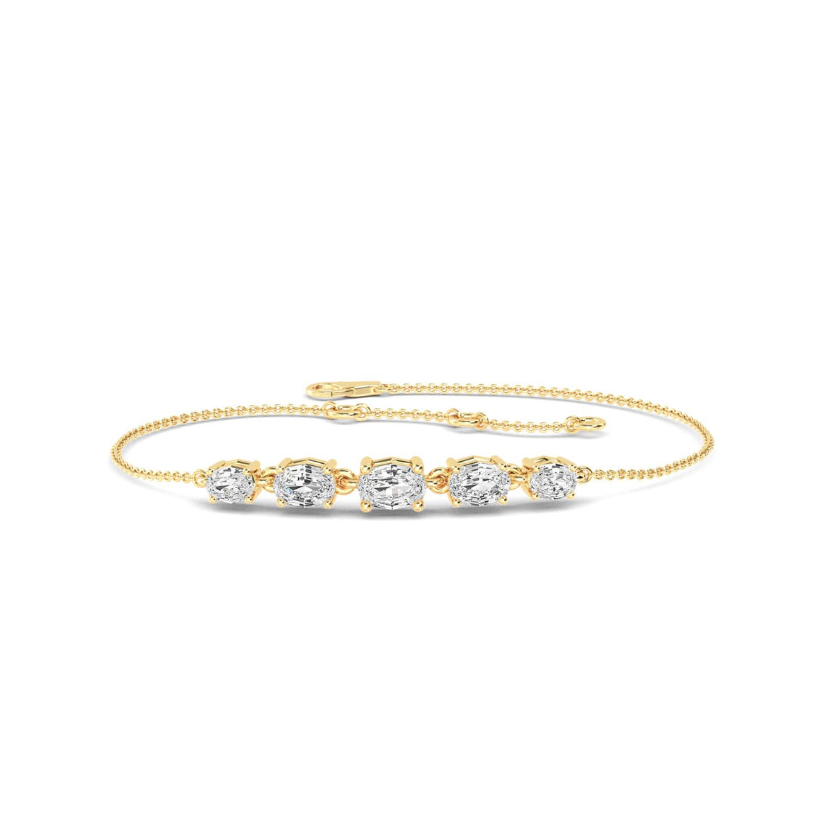 Yellow Gold / 1.43ct Lab Grown Diamond Bracelet