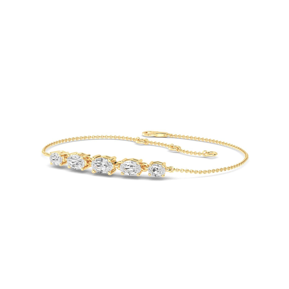 Yellow Gold / 1.43ct Lab Grown Diamond Bracelet