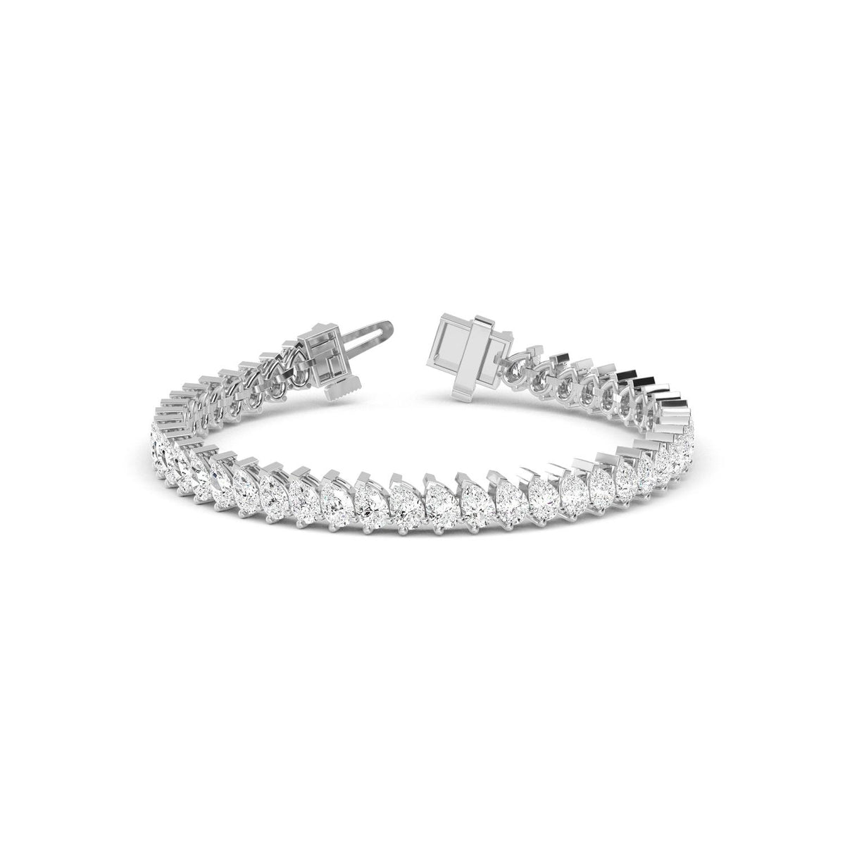 White Gold / 14.23ct Lab Grown Diamond Tennis Bracelet