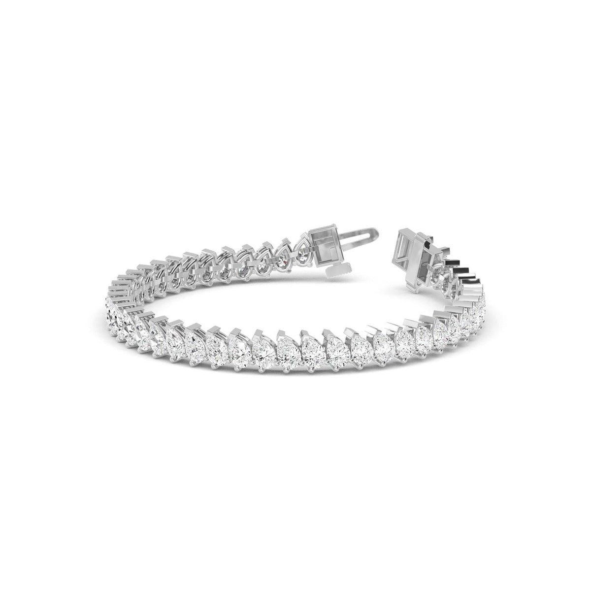 White Gold / 14.23ct Lab Grown Diamond Tennis Bracelet