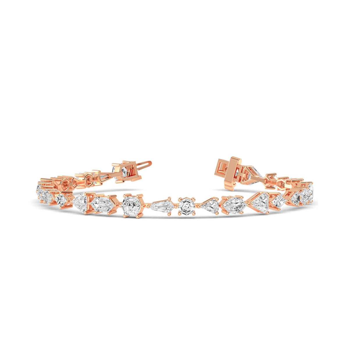 Rose Gold / 7.96ct Lab Grown Diamond Bracelet