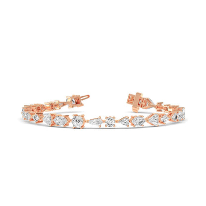 Rose Gold / 7.96ct Lab Grown Diamond Bracelet