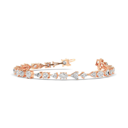 Rose Gold / 7.96ct Lab Grown Diamond Bracelet