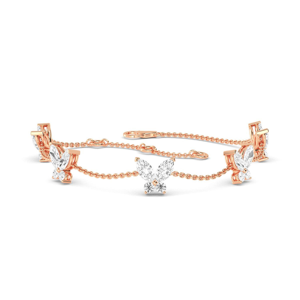 Rose Gold / 1.41ct Lab Grown Diamond Bracelet