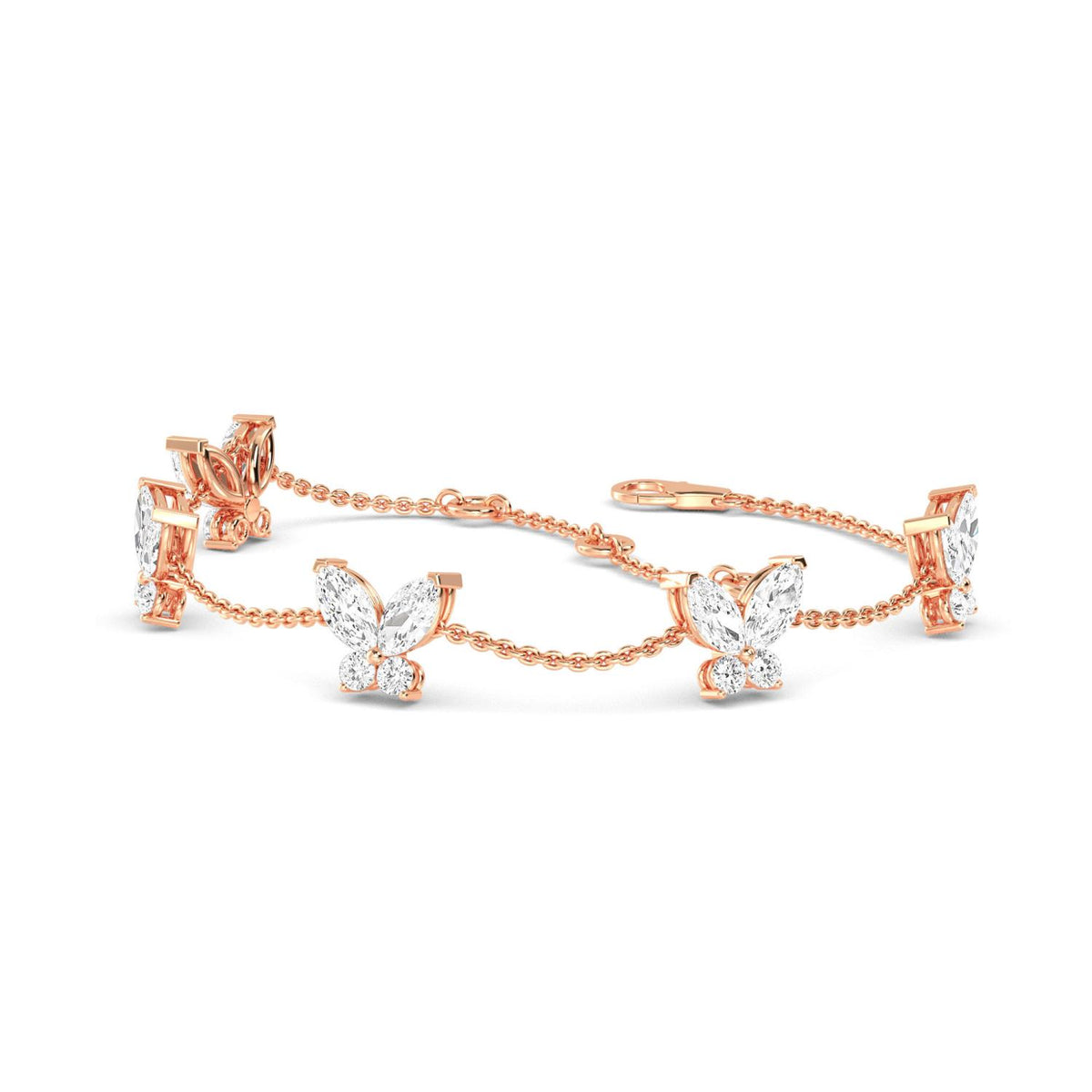 Rose Gold / 1.41ct Lab Grown Diamond Bracelet