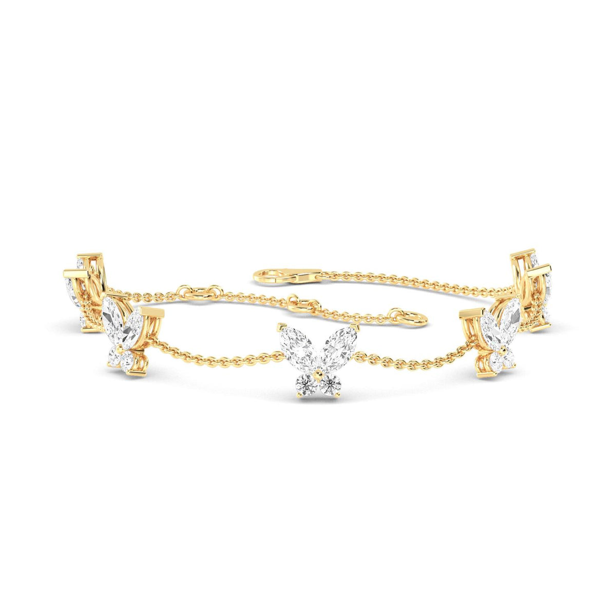 Yellow Gold / 1.41ct Lab Grown Diamond Bracelet