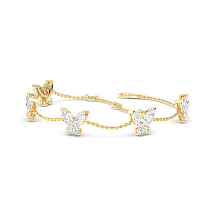 Yellow Gold / 1.41ct Lab Grown Diamond Bracelet
