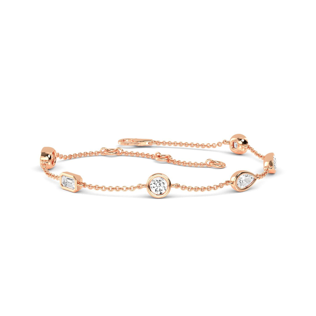 Rose Gold / 0.91ct Lab Grown Diamond Bracelet