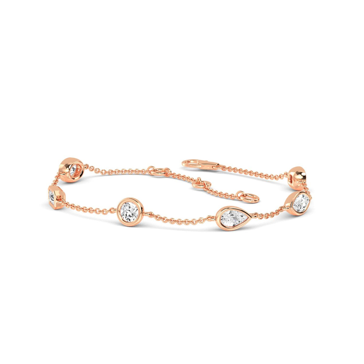 Rose Gold / 0.91ct Lab Grown Diamond Bracelet