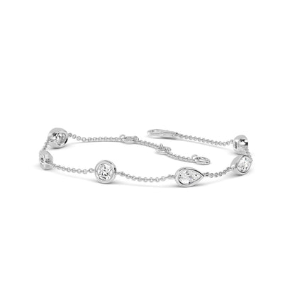 White Gold / 0.91ct Lab Grown Diamond Bracelet
