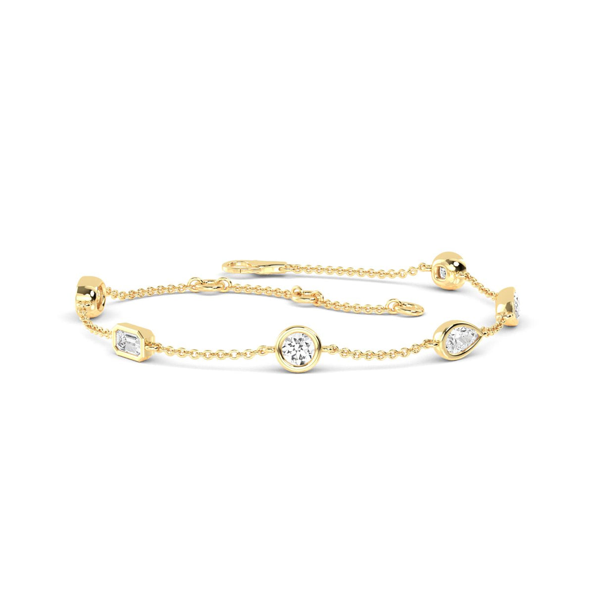 Yellow Gold / 0.91ct Lab Grown Diamond Bracelet