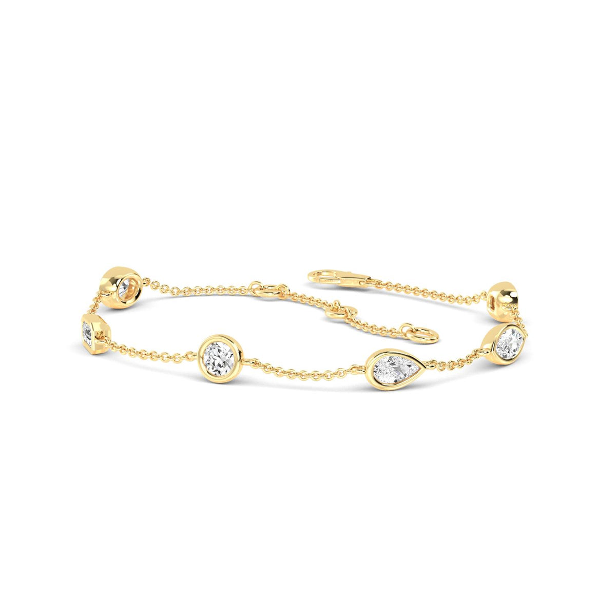 Yellow Gold / 0.91ct Lab Grown Diamond Bracelet