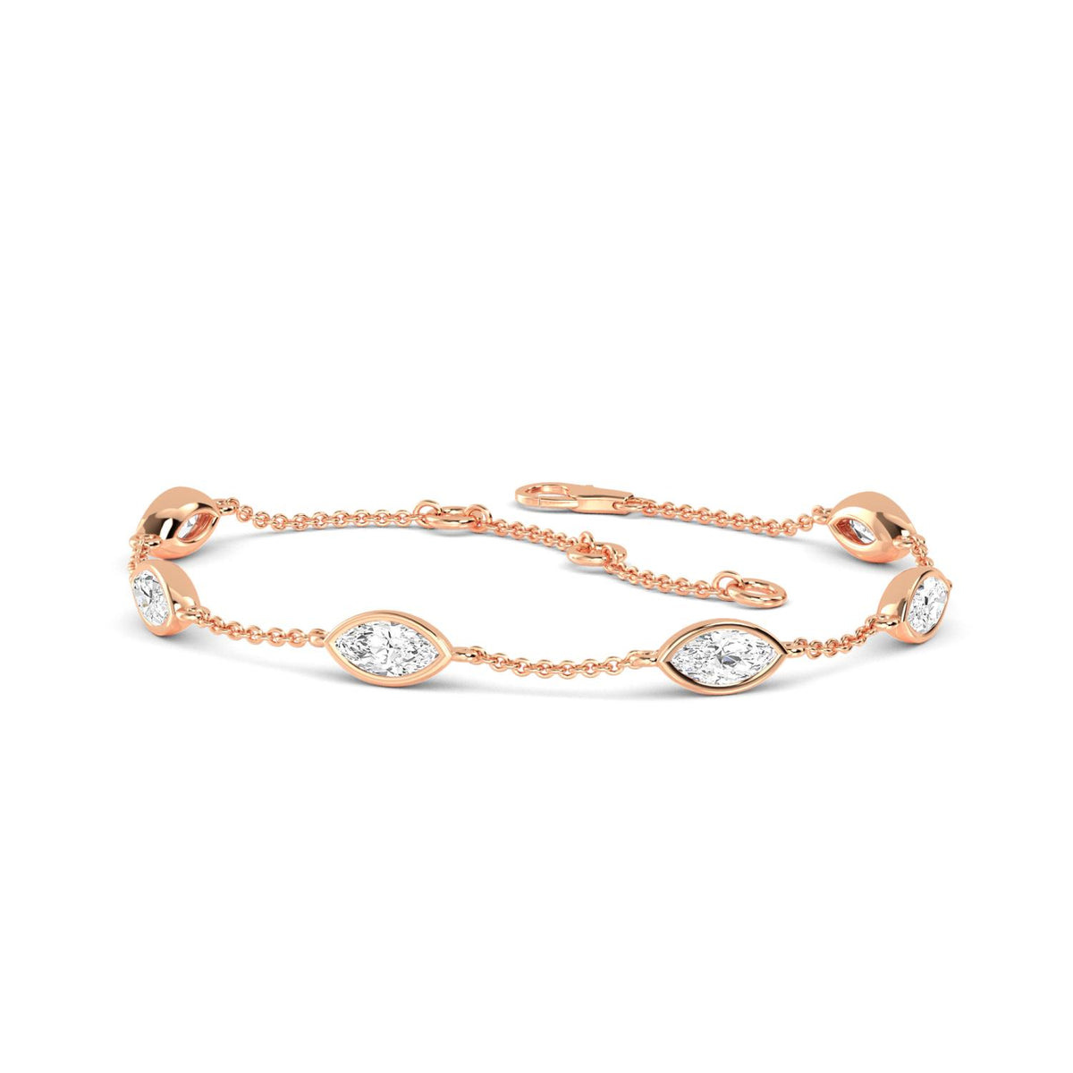 Rose Gold / 0.95ct Lab Grown Diamond Bracelet