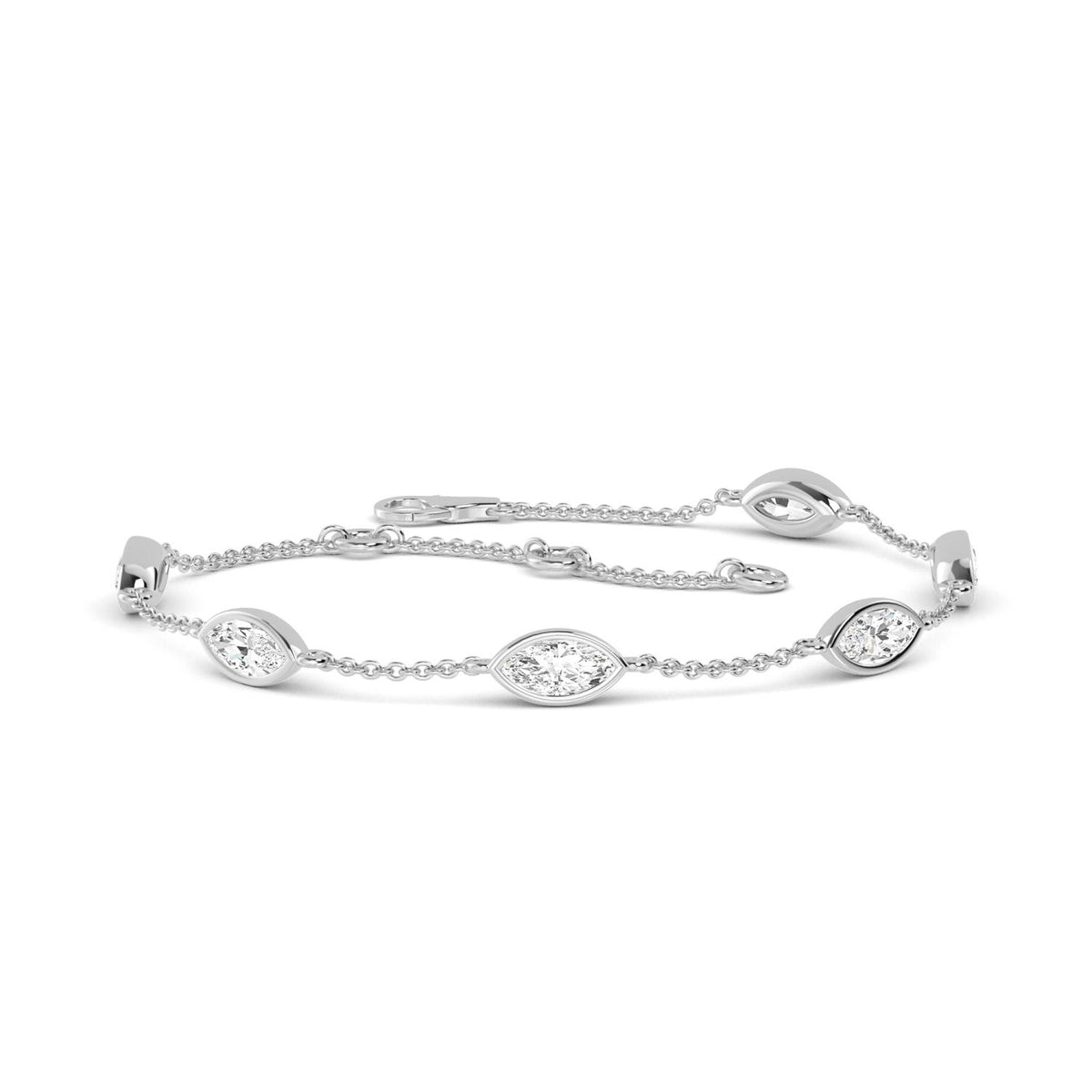 White Gold / 0.95ct Lab Grown Diamond Bracelet