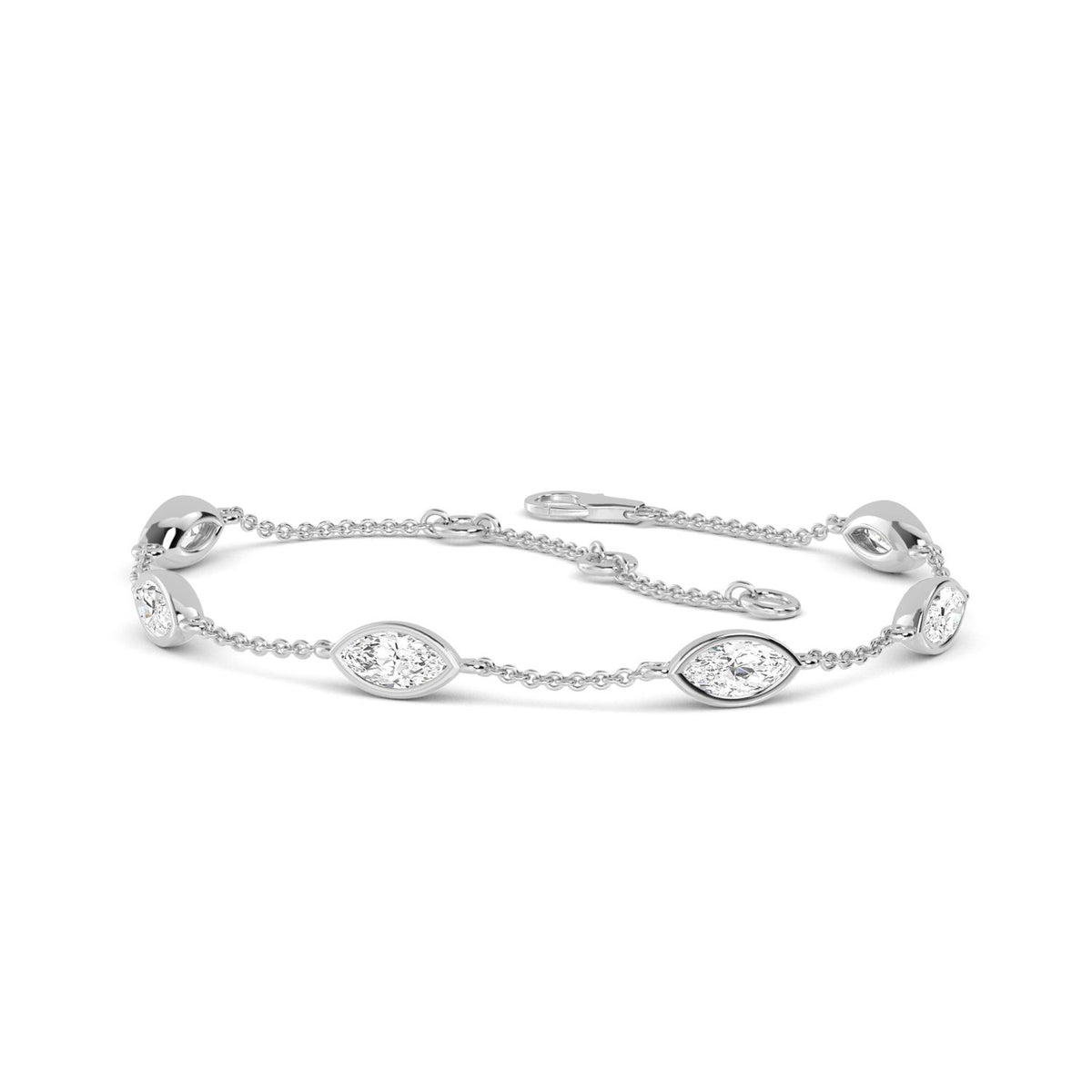 White Gold / 0.95ct Lab Grown Diamond Bracelet