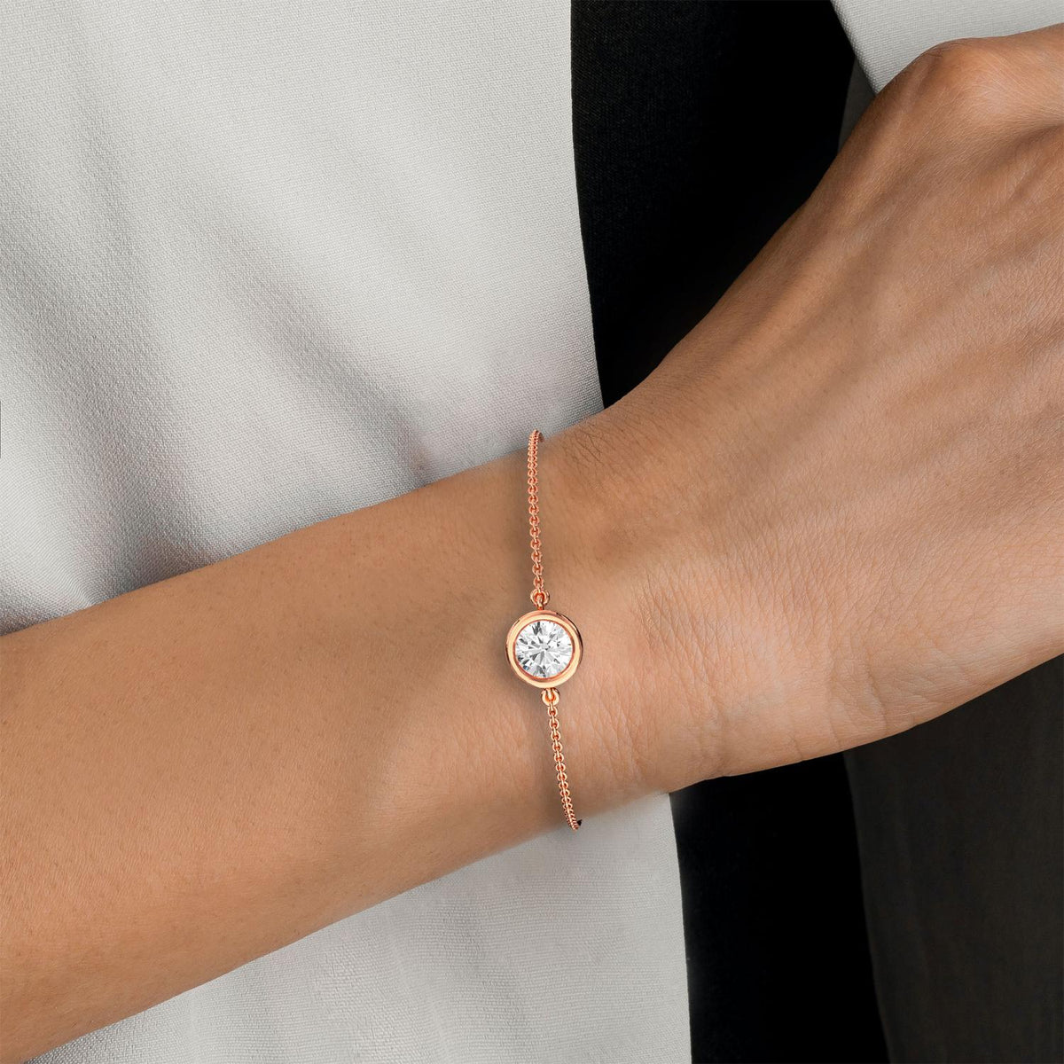 Rose Gold / 0.50ct Lab Grown Diamond Bracelet
