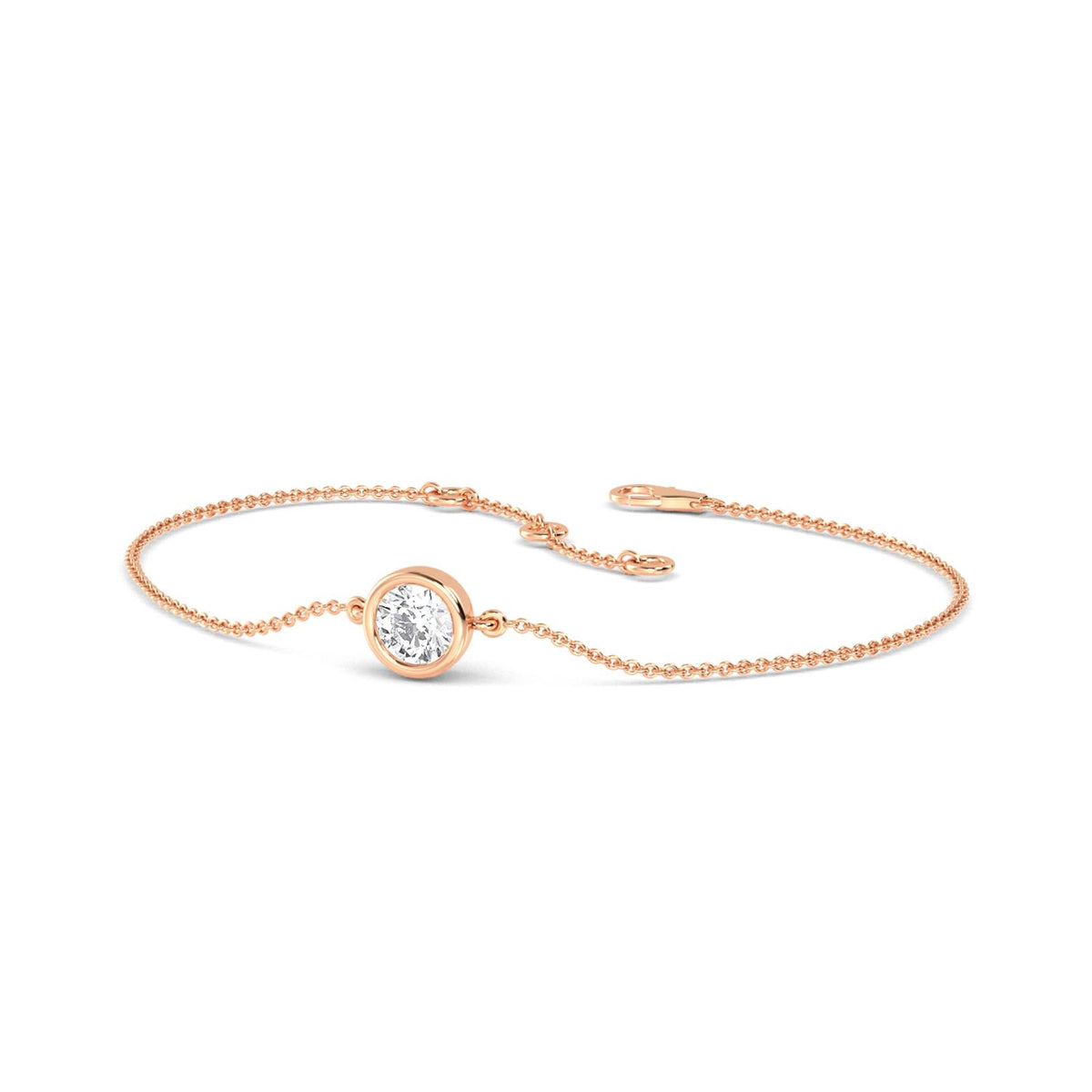 Rose Gold / 0.50ct Lab Grown Diamond Bracelet
